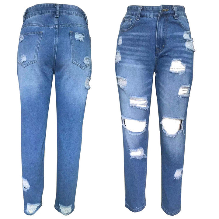 Damen destroyed Boyfriend Jeans Drune