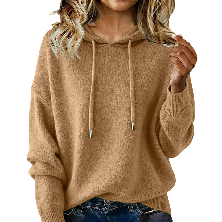 Damen Oversized Kapuzensweatshirt mit texturiertem Design und Kordelzug Drune