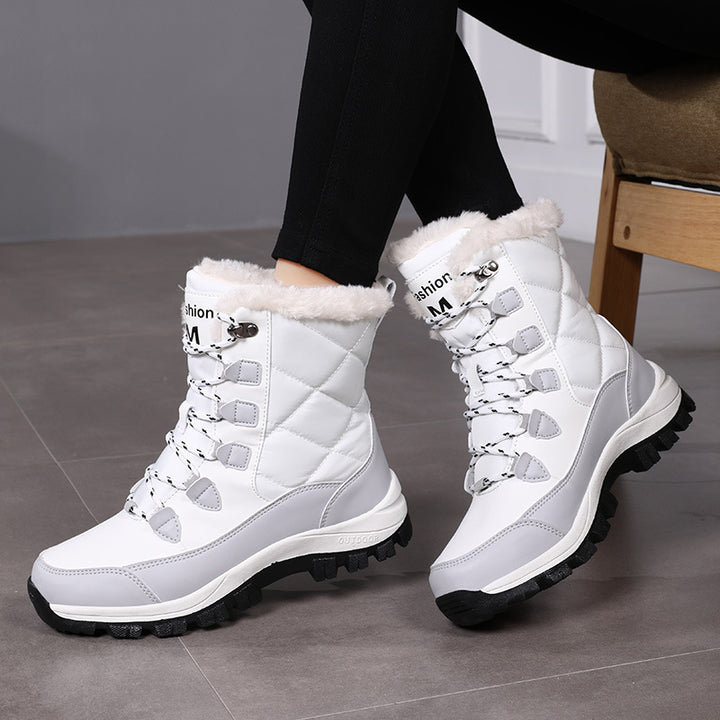 Damen Isolierte Winterstiefel mit rutschfester Sohle und kuscheligem Innenfutter Drune