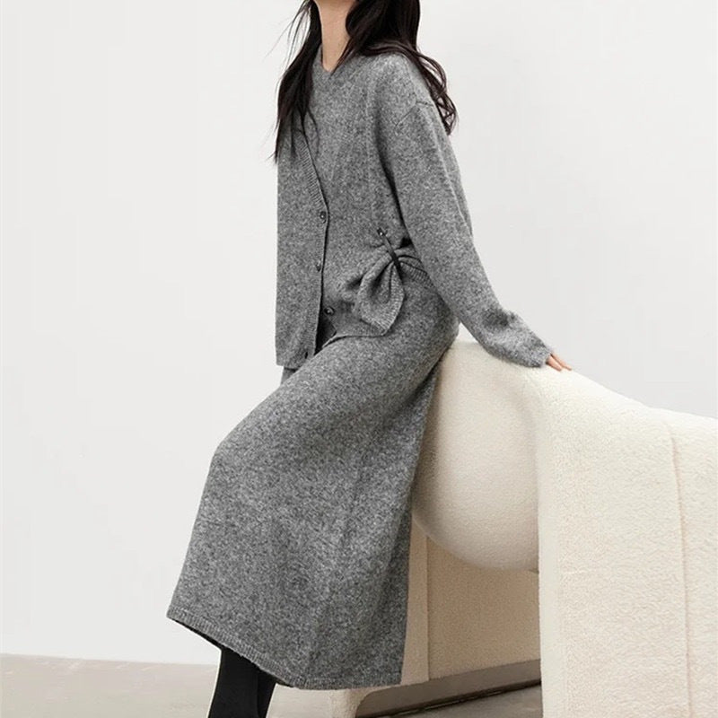 Damen Strickjacke aus hochwertiger Wolle Drune