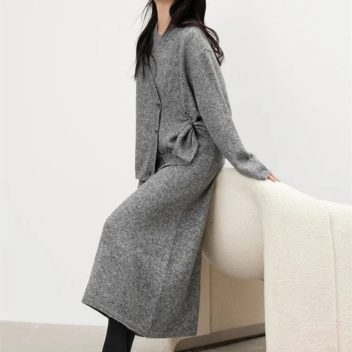 Damen Strickjacke aus hochwertiger Wolle Drune