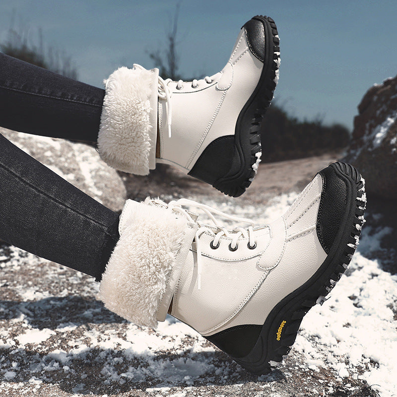 Damen Winterstiefel mit isolierter Fütterung und rutschfester Gummisohle Drune