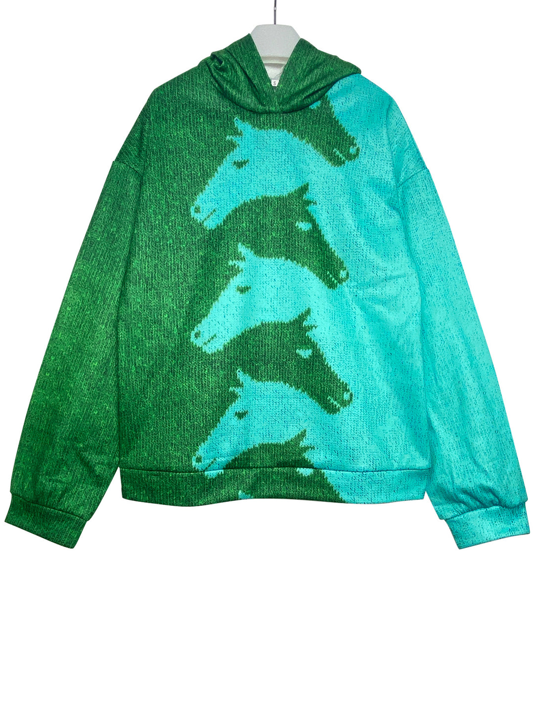 Damen Gemütlicher Hoodie mit Pferdemotiv Drune