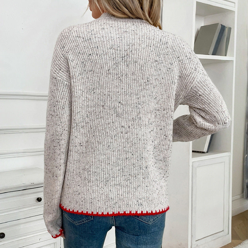 Damen Pullover mit Herzapplikation Drune