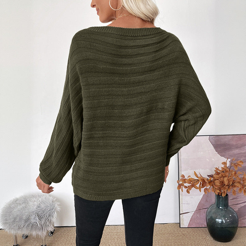 Damen Off-Shoulder Strickpullover Drune