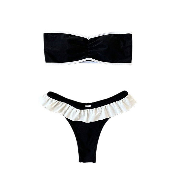 Damen Bandeau-Bikini mit Rüschendetails Drune
