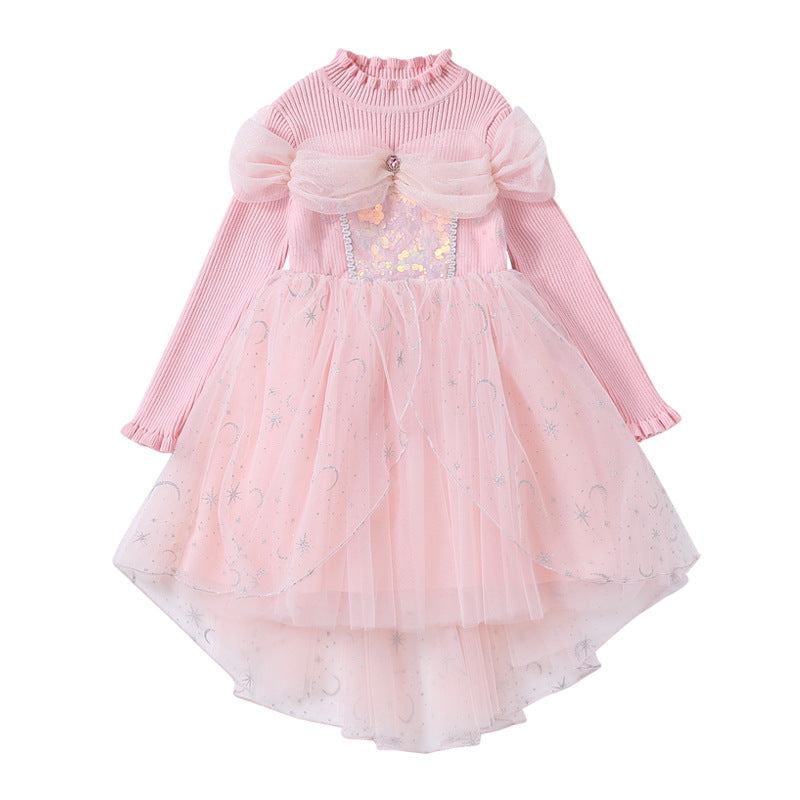 Mädchen Prinzessinnenkleid mit Tüllrock und funkelnden Details Drune