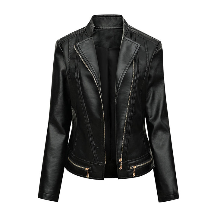 Damen hautenge Kunstlederjacke Drune