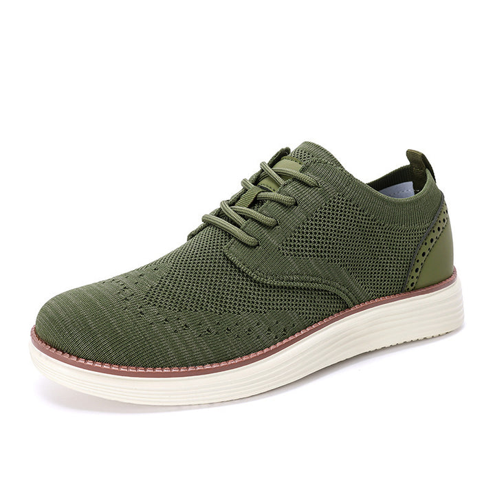 Herren nan gestrickter Oxford-Sneaker mit Wingtip-Perforation und federleichter EVA-Sohle Drune