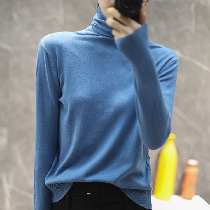 Damen Hochwertiger Rollkragenpullover Drune
