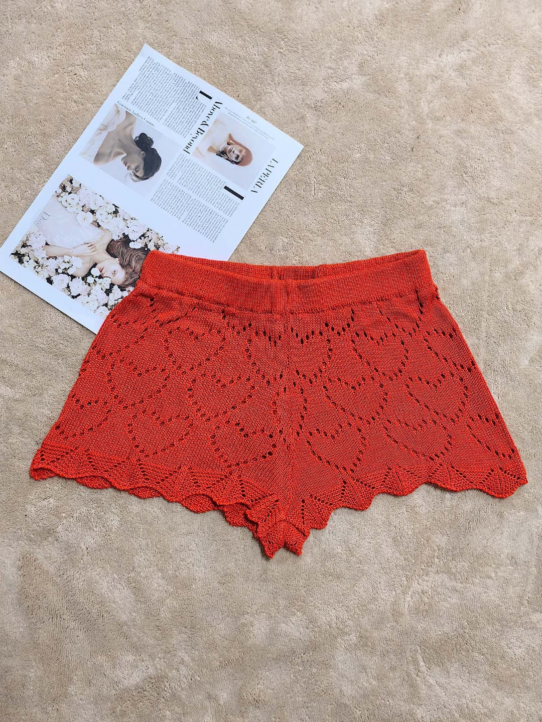 Damen Häkelstrandshorts Drune