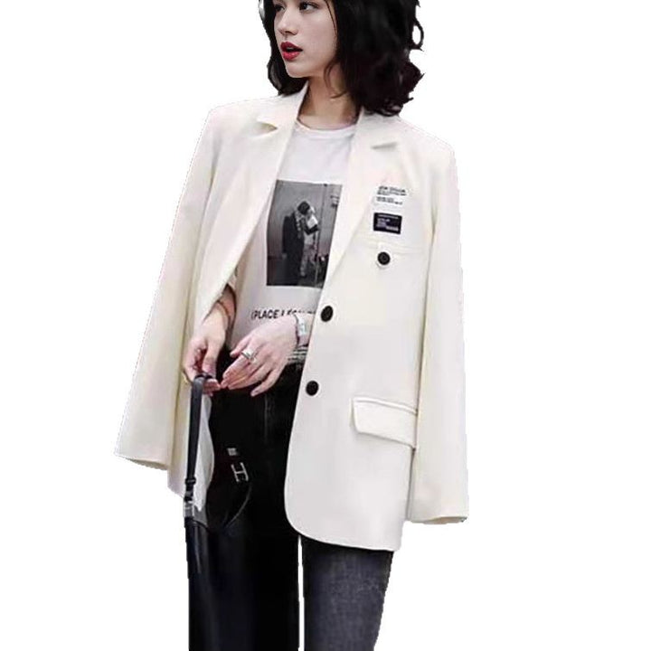 Damen eleganter Oversize-Blazer mit doppelt belegtem Schnitt und modernen Details Drune