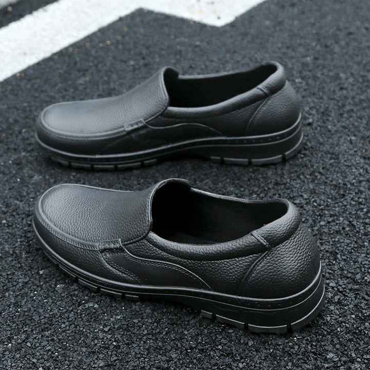 Herren Komfortable Slip-On Schuhe aus hochwertigem Leder mit rutschfester Sohle und atmungsaktiver Innensohle Drune