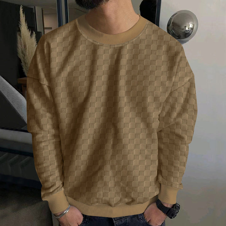 Herren Modischer Sweatshirt mit strukturiertem Design Drune
