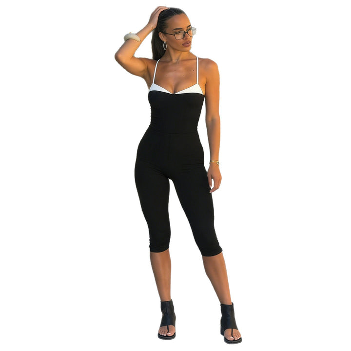 Damen Eleganter Jumpsuit mit trägerloser Silhouette und taillierter Passform Drune