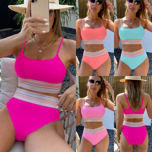 Damen Hochtailliertes Bikini-Set mit modischem Tragekomfort und raffinierten Details Drune