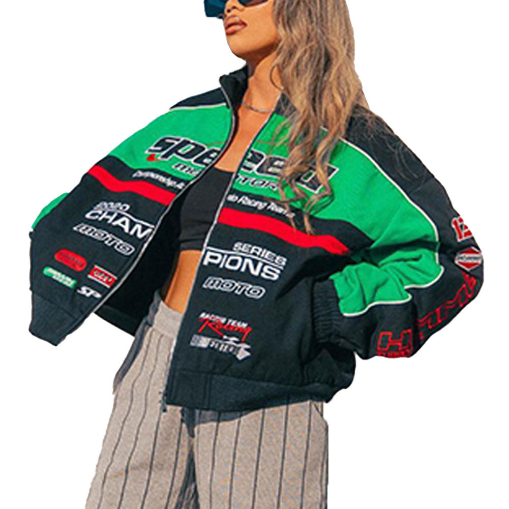 Damen sportliche Oversize-Jacke Drune