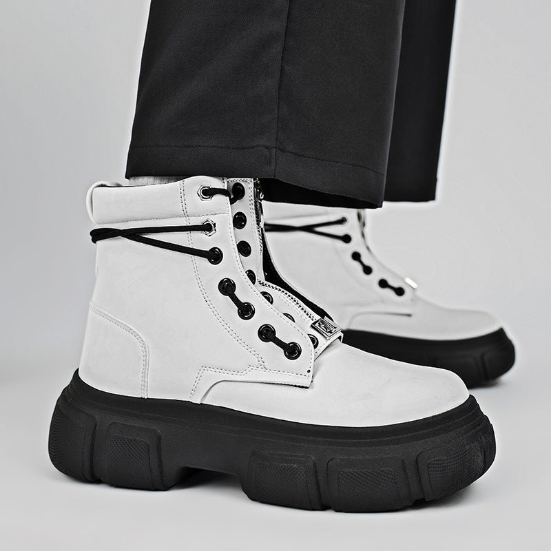 Damen robuste Combat Boots mit rutschfester Sohle und innovativem Schnürsystem Drune