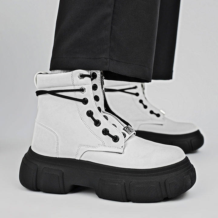 Damen robuste Combat Boots mit rutschfester Sohle und innovativem Schnürsystem Drune