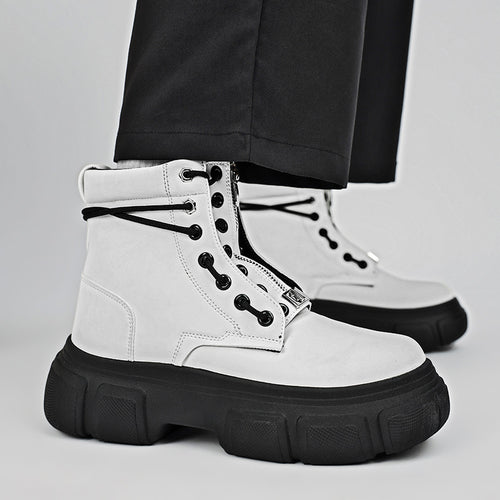Damen robuste Combat Boots mit rutschfester Sohle und innovativem Schnürsystem Drune