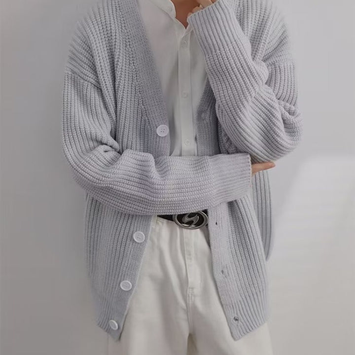 Damen Strickjacke aus weichem Baumwollmix mit eleganter Knopfleiste Drune