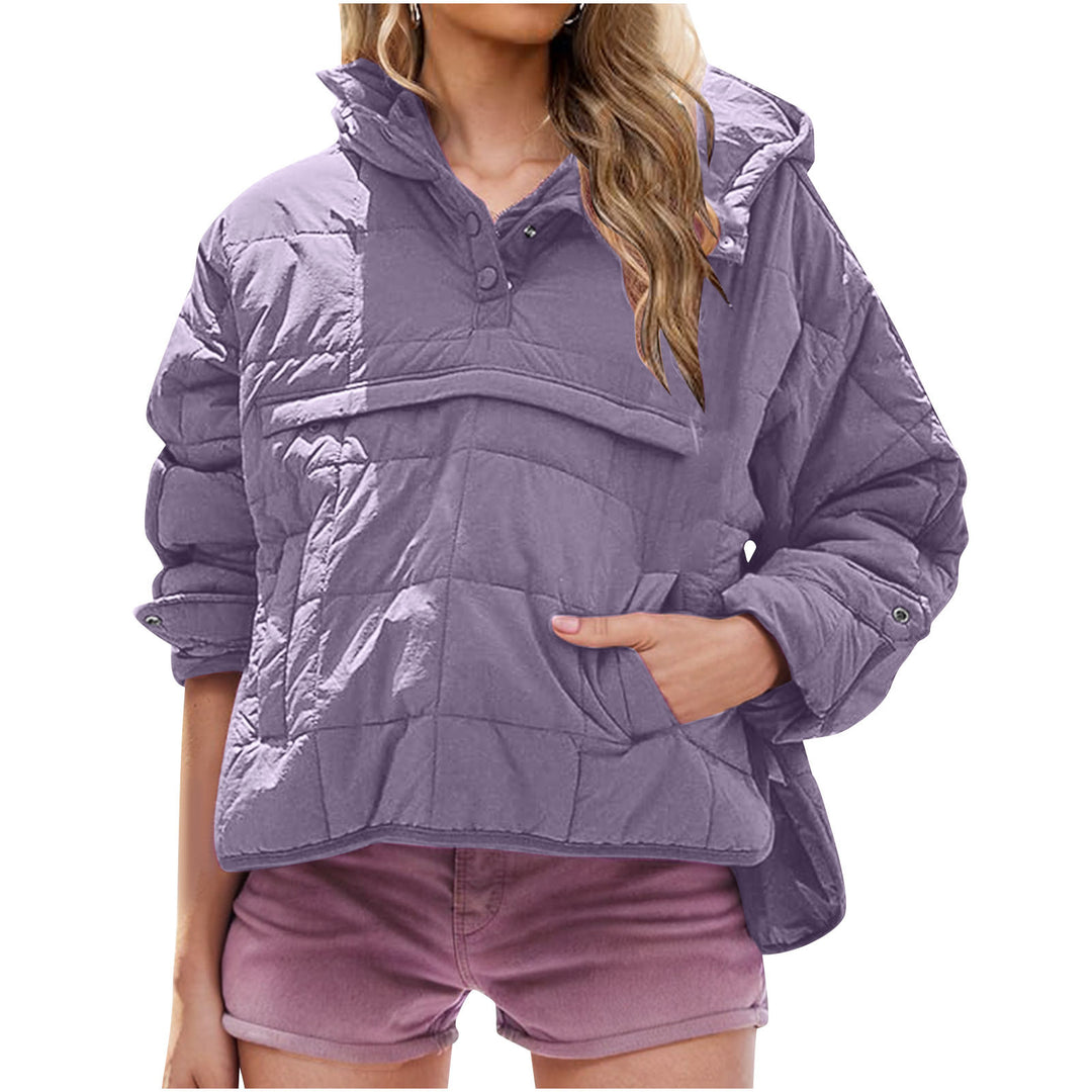 Damen Übergröße Steppjacke mit Kapuze Drune