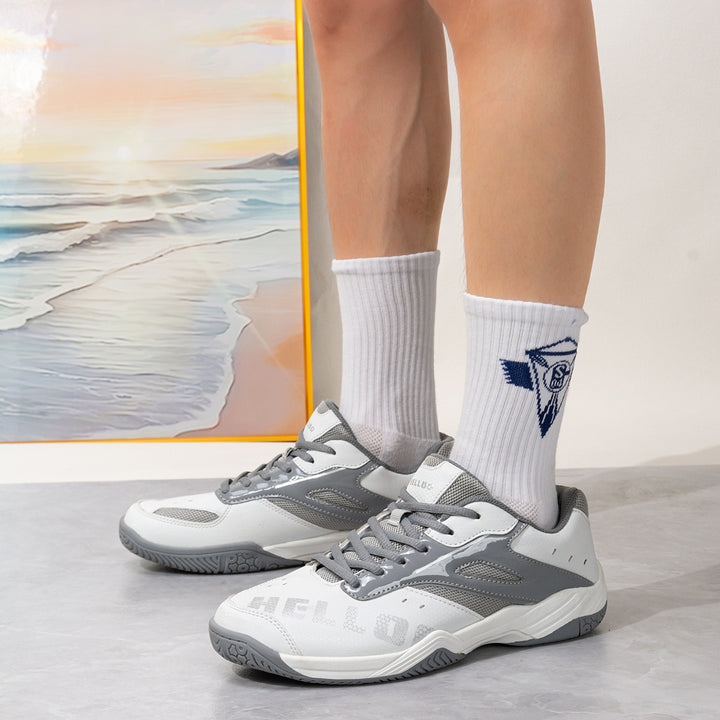 Unisex nan leichte atmungsaktive Indoor-Tennisschuhe mit stoßdämpfender Gummisohle Drune