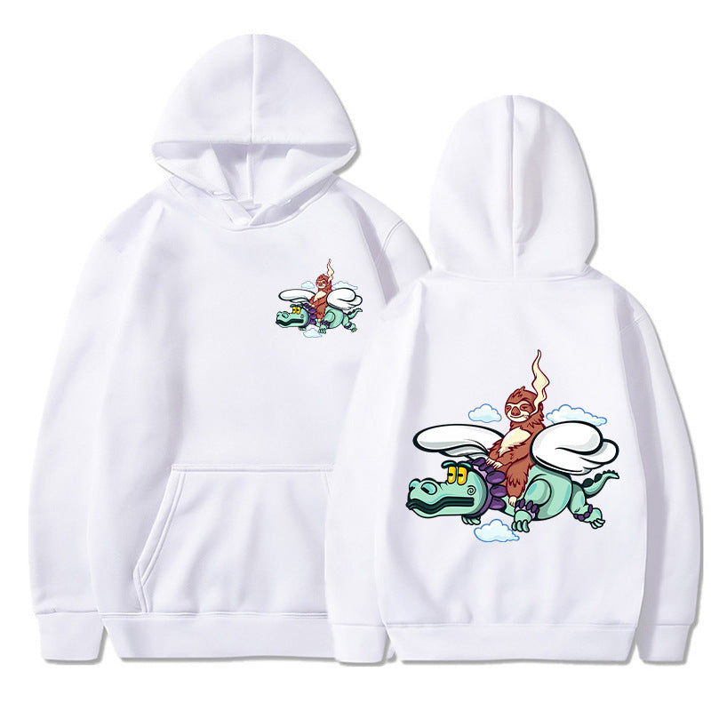 Damen Kapuzenpullover mit kreativem Grafikdesign und hochwertiger Innenausstattung Drune