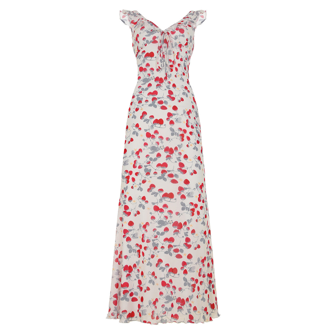 Damen Sommerliches Neckholderkleid mit floralem Muster Drune