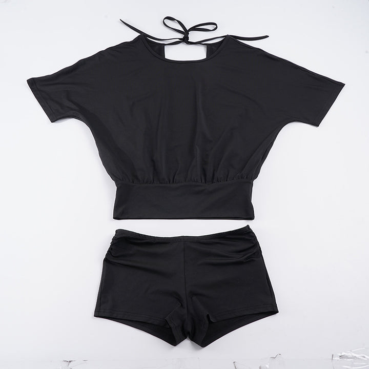 Damen Sportliches Oberteil und Shorts-Set Drune