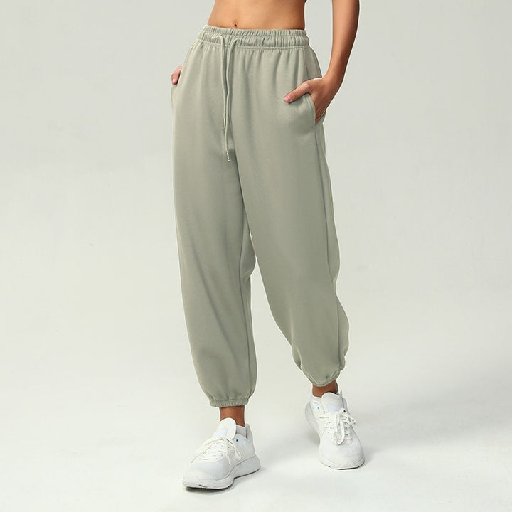Damen nan atmungsaktive Performance-Joggerhose mit hohem Komfortbund, verstellbarem Kordelzug und elastischen Schlauchbündchen Drune