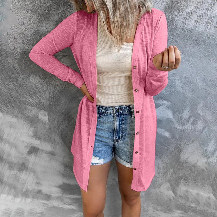 Drune | Strickjacke Feinstrick Relaxed Fit Lange Ärmel Knopfverschluss