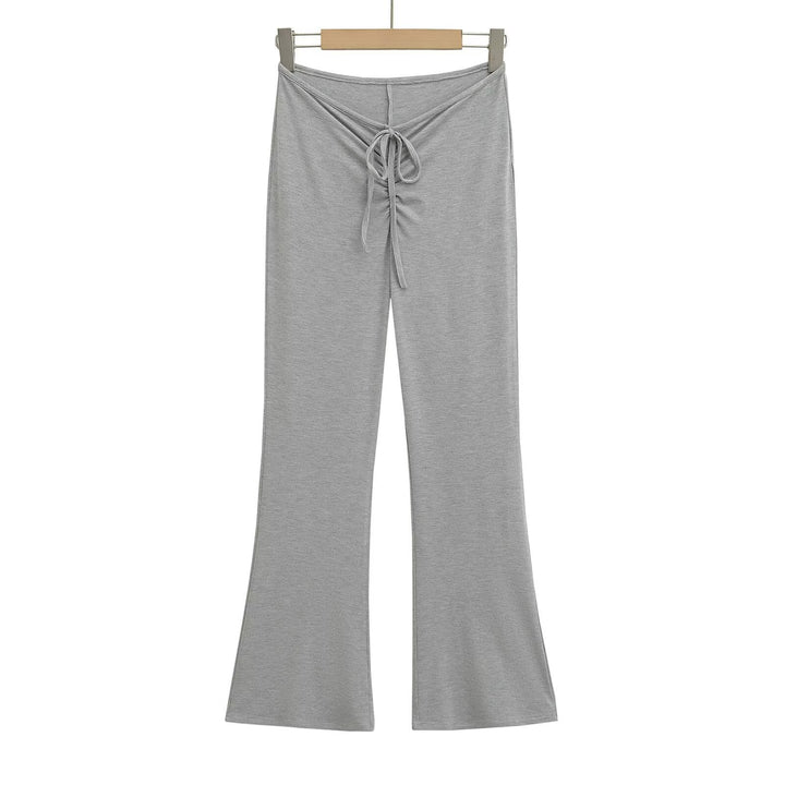 Damen Leggings mit verstellbarem Taillenzug und schickem Flared-Schnitt Drune
