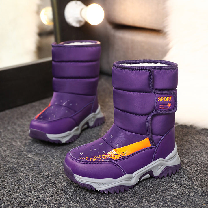 Damen Wasserdichte Winterstiefel mit rutschfester Sohle und isolierender Fütterung Drune