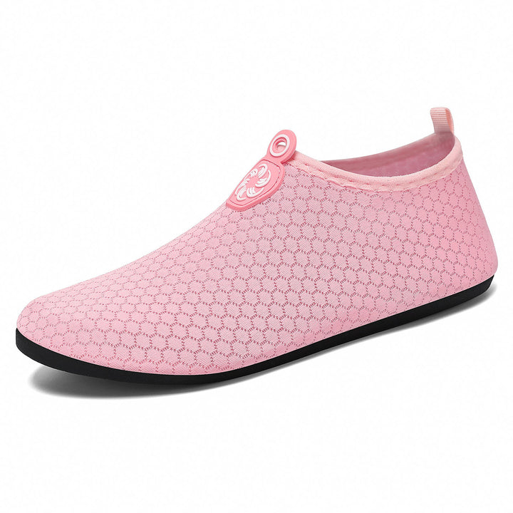 Damen nan leichter gestrickter Wasserschuh Slip-On mit nahtlosem Sockenschaft und rutschfester Gummisohle Drune