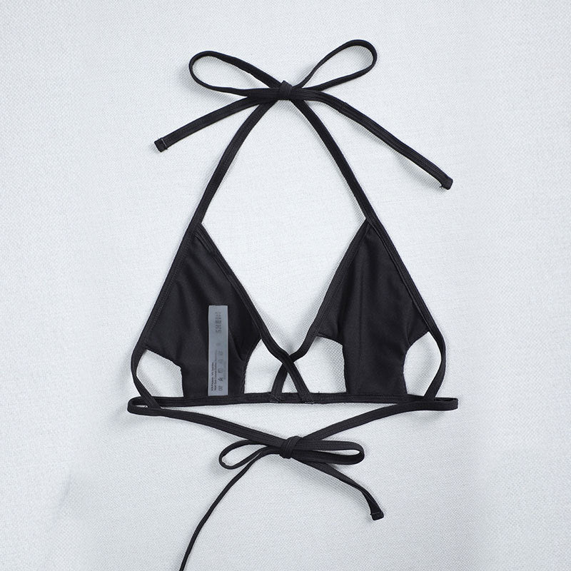 Damen Triangel-Bikini mit innovativem Schnitt und gekreuztem Design Drune