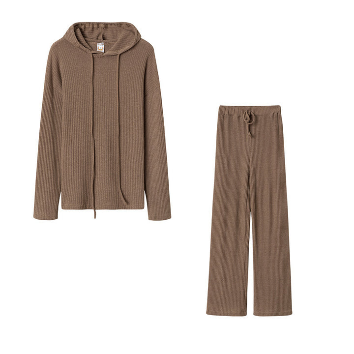 Damen Relax-Anzug mit Kapuze und weitem Bein Drune