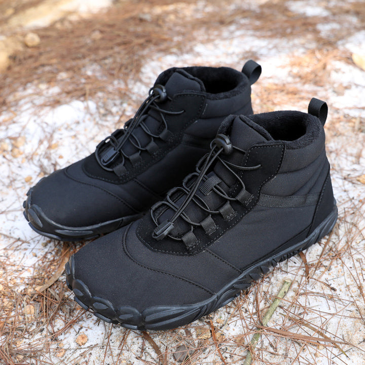 Unisex nan knöchelhoher Winter-Explorer-Boot mit Fleecefutter, Schnellzug-Schnürung und rutschfester Multiterrain-Sohle Drune