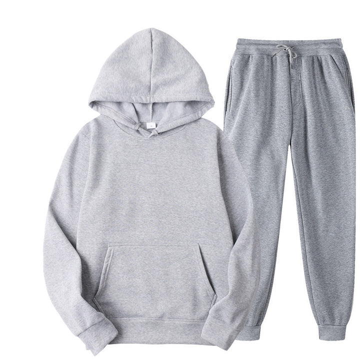 Unisex nan gemütliches Hoodie-Jogginganzug-Set mit Kängurutasche, elastischem Tunnelzugbund und gerippten Bündchen Drune