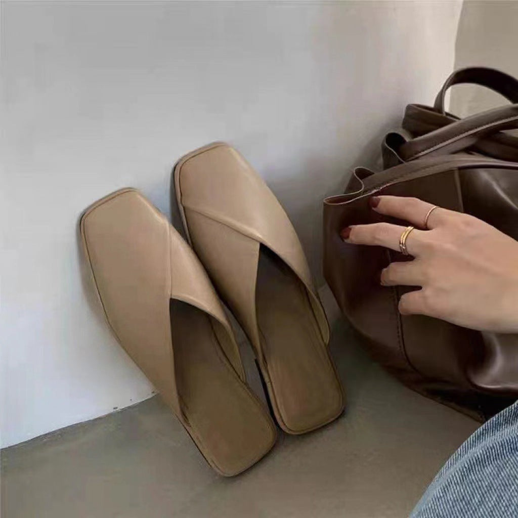 Damen Mules mit elegantem Überkreuz-Design und komfortabler Fußbettung Drune