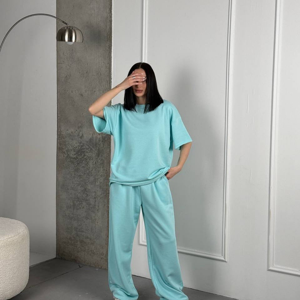 Damen Cozy Lounge-Set mit weitem Schnitt Drune