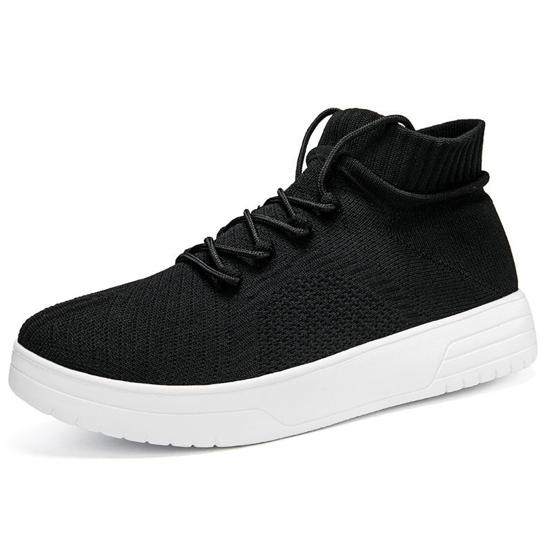 Damen Hohe Sneaker aus atmungsaktivem Strickmaterial Drune