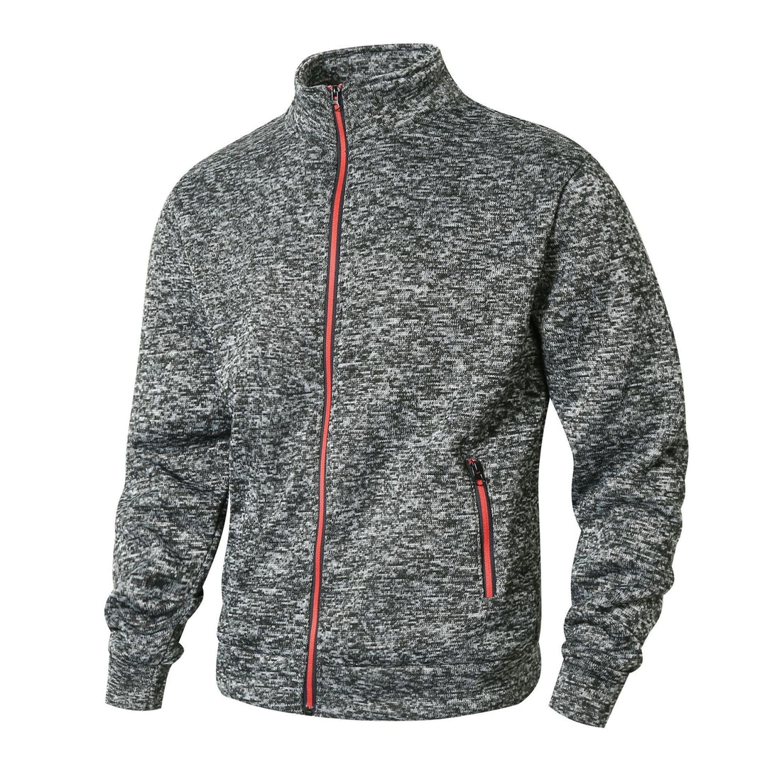 Herren Fleecejacke mit hohem Kragen und Reißverschluss Drune