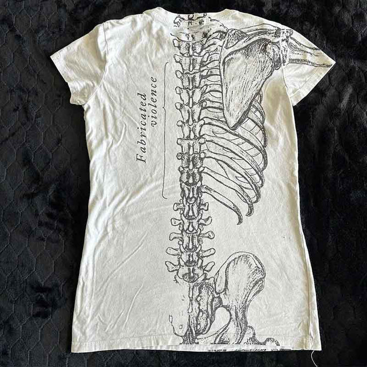 Damen Grafik-T-Shirt mit einzigartigem Skelett-Design Drune