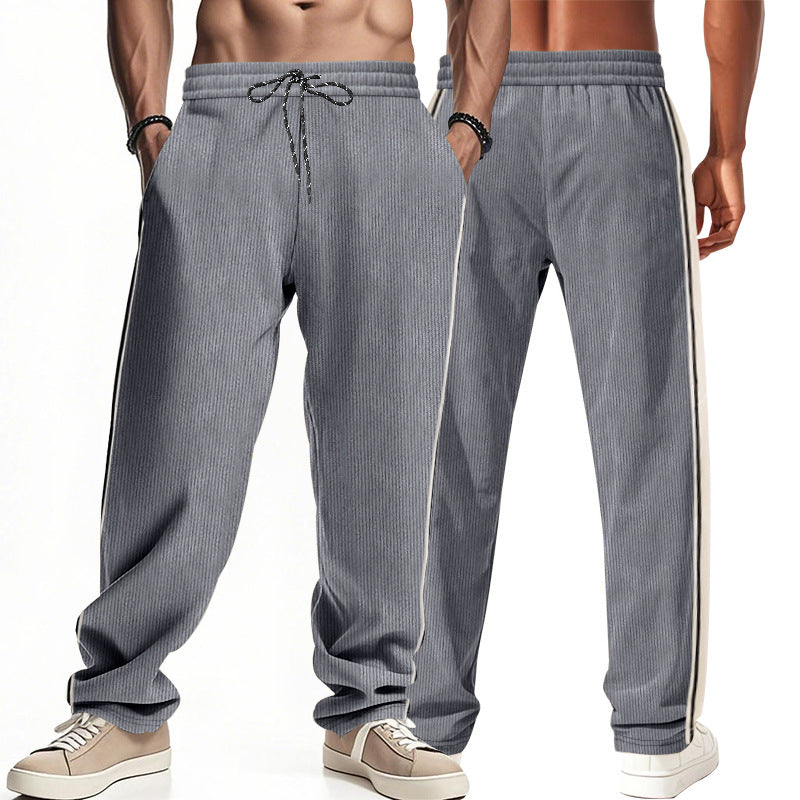 Herren Komfortable Sporthose mit seitlichen Streifen Drune