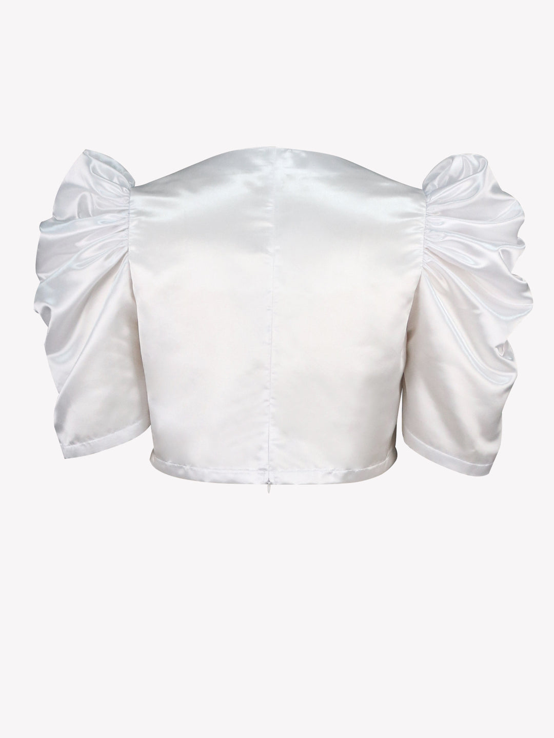 Damen elegantes Kurzarmtop mit voluminösen Puffärmeln Drune