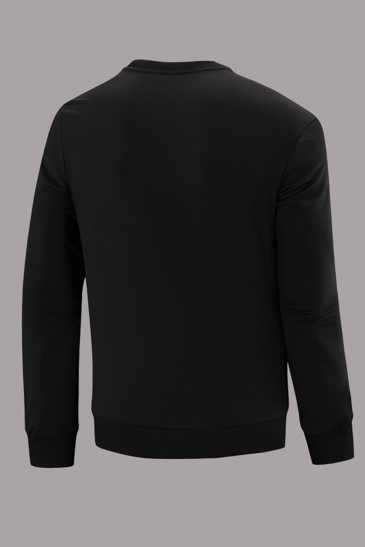 Herren Sweatshirt mit kreativer Herz-Grafik Drune
