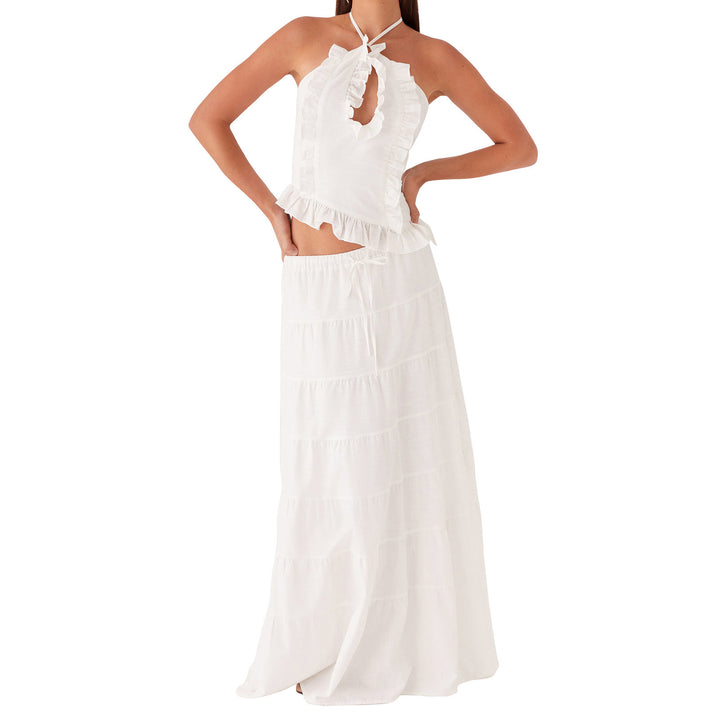 Damen Blusenkleid mit floralen Details Drune