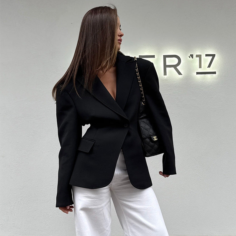 Damen Eleganter Oversize-Blazer Drune