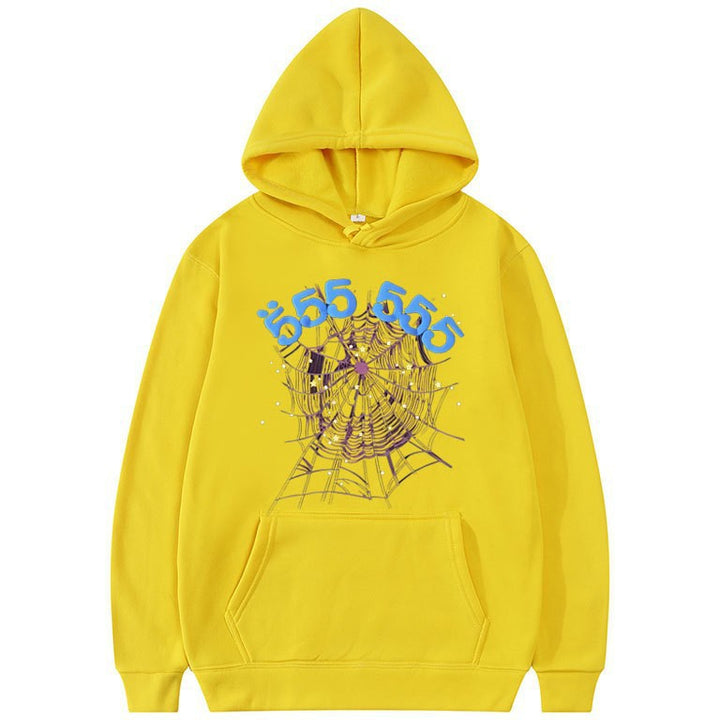 Damen Hoodie mit kreativem Spinnennetz-Motiv Drune